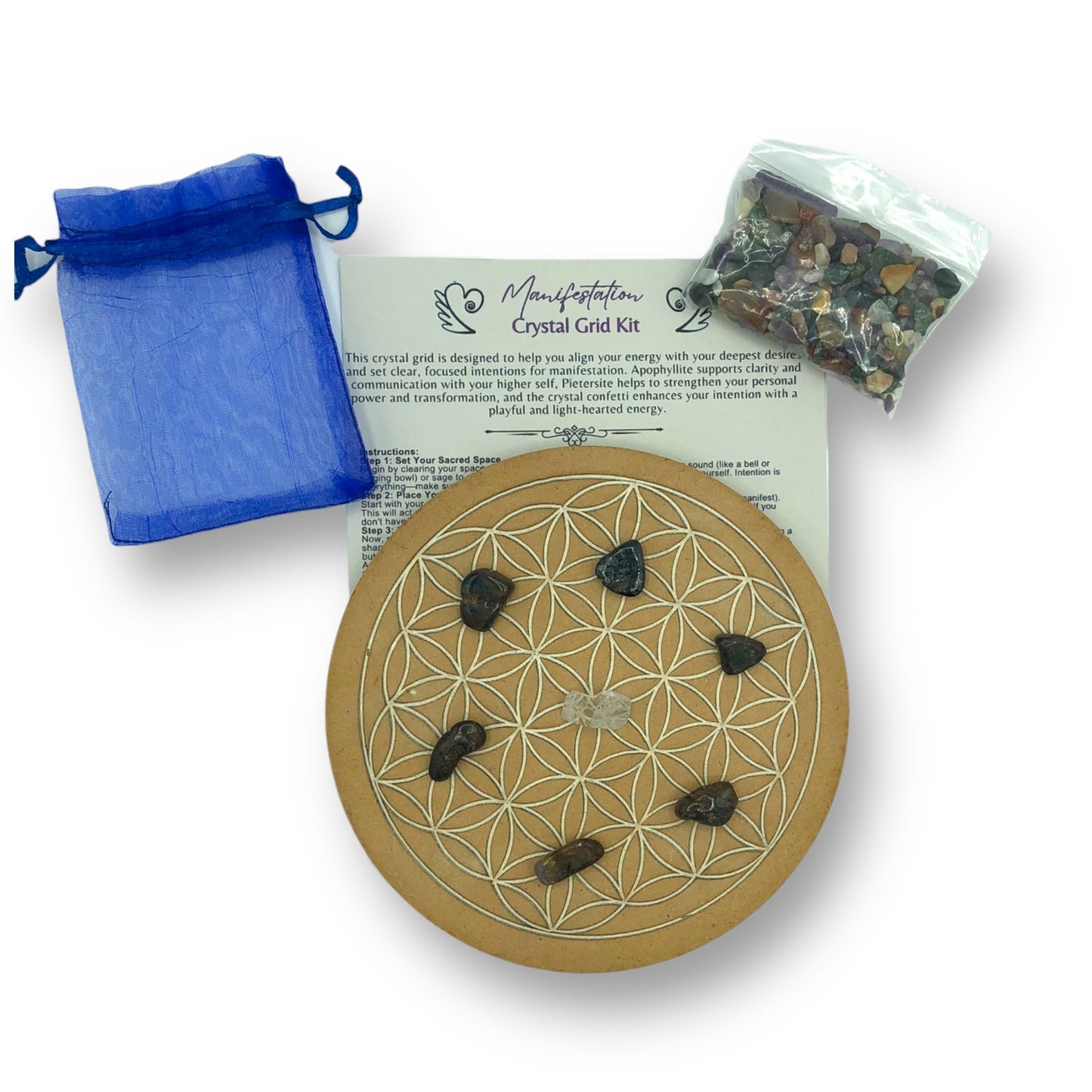Manifestation Crystal Grid Kit