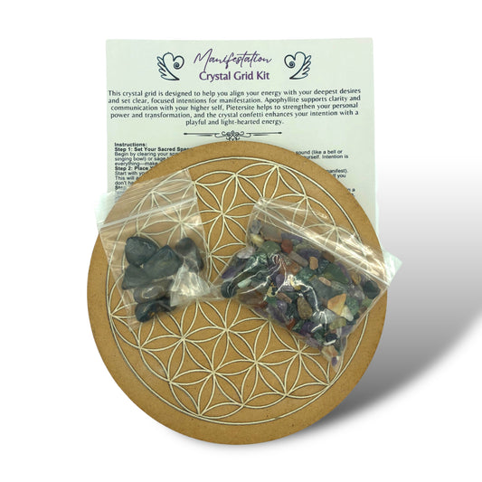 Manifestation Crystal Grid Kit