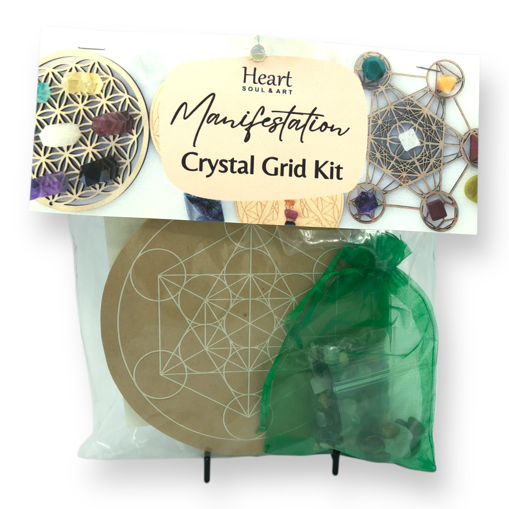 Kit Block Grid Manifestation Crystal Grid Kit – Heart Soul & Art