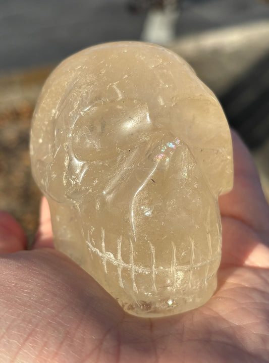 Fire & Ice Quartz Skull
